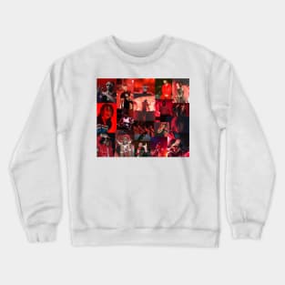 red rap collage Crewneck Sweatshirt